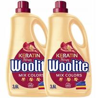 Skystas spalvotų drabužių skalbiklis WOOLITE su keratinu, 2 x 3,6 l