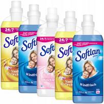 Skalavimo skystis Softlan, vokiškas koncentratų rinkinys, 5 x 1 l, 225 skalbimų