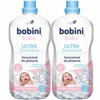 Kūdikių skalbinių minkštiklis Bobini, hipoalerginis, 2 x 1,8 l, 100 skalbimų