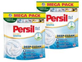 Skalbimo kapsulės Persil Deep Clean Discs 4in1 Sensitive, 2 x 54 vnt.
