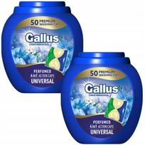 Skalbimo kapsulės Gallus, universalios, baltai ir spalvotai skalbiniams, 50 vnt., 2 pakuotės