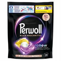 Skalbimo kapsulės juodiems drabužiams Perwoll Black Renew, 19 vnt.