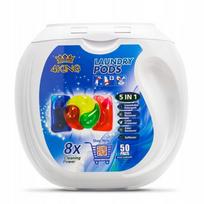 Skalbimo kapsulės 4KING, 5in1, 50 vnt., 20 g, rožių ir rozmarinų kvapo