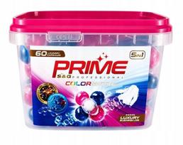 Skalbimo kapsulės PRIME Color & White, 5 viename, 60 vnt.