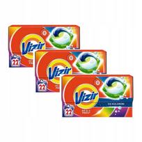 Skalbimo kapsulės spalvotiems drabužiams Vizir All in1 PODS, 3 x 22 vnt.