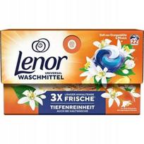 Skalbimo kapsulės Lenor Universal, apelsinų žiedų ir persikų kvapo, 22 skalbimai, 442 g