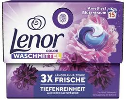 Skalbimo kapsulės LeNor Amethyst Blütentraum, 15 vnt., Vokietija