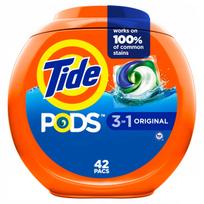 Skalbimo kapsulės TIDE PODS ORIGINAL, 42 vnt., iš JAV