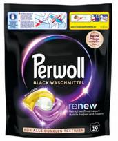 Skalbimo kapsulės juodiems drabužiams Perwoll Black Renew All in 1, 19 vnt., Vokietija