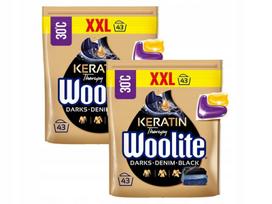 Skalbimo kapsulės WOOLITE Keratin Therapy, 2 x 43 vnt.