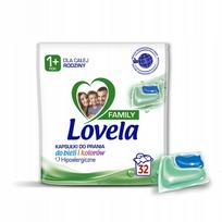Skalbimo kapsulės Lovela Family, 2 x 32 vnt.