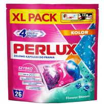 Skalbimo kapsulės PERLUX Color 3in1, 26 vnt., tinka skalbti nuo 20°C