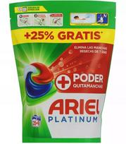 Skalbimo kapsulės Ariel Platinum su dėmių valikliu, 44 vnt.