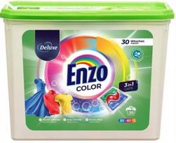 Skalbimo kapsulės spalvotiems drabužiams Enzo Deluxe 3in1, 30 vnt.