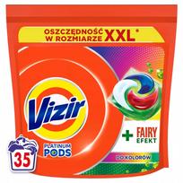 Skalbimo kapsulės Vizir Platinum PODS+ Fairy Effect, 35 vnt.