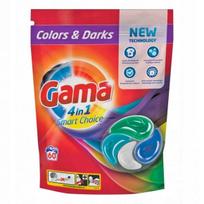 Skalbimo kapsulės Gama 4in1 Colors&Darks, 60 vnt.