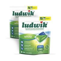 Skalbimo kapsulės Ludwik White, 2in1, 88 skalbimų