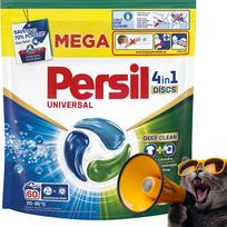 Skalbimo kapsulės Persil Discs 4in1, universalios, 60 vnt., koncentruotos