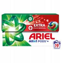 Skalbimo kapsulės Ariel All In 1 Pods, 19 vnt., su papildomu dėmių šalinimu