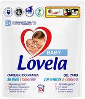 Skalbimo kapsulės LOVELA Baby, baltiems ir spalvotiems drabužiams, 60 vnt.