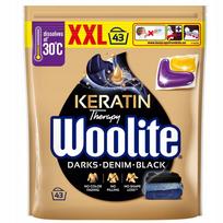 Skalbimo kapsulės juodiems drabužiams Woolite Black Keratin, 43 vnt.
