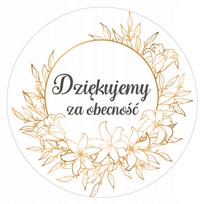 Lipdukai "Thank You" floristams, tortams, alkoholiui, 48 vnt.