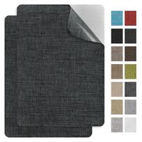 2 vnt. Sofos taisymo lopai, kelių spalvų, lipnūs, lininiai lopai 30x20 cm, stiprių klijų audinys sofoms, automobilio sėdynėms, baldams gray