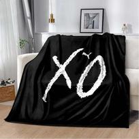 The Weeknd pliušinis flanelinis pledas Manta dainininkui The Weeknd Minkštas metamas pledas sofos uždangalui lovatiesei biuro 100x150cm