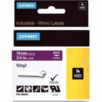 Vinilinė juostelė DYMO IND Rhino, 19 mm x 5,5 m, violetinė su balta