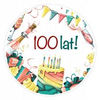 Lipdukai „100 metų“, 48 vnt., dovanoms, floristams, konditeriams
