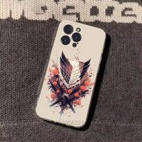 Attack on T-Titan Mikasa Phone Cases For iPhone 17 16 15 14 13 12 11 Pro Max Plus Luxury Camera Protection Plastic iPhone12PRO black