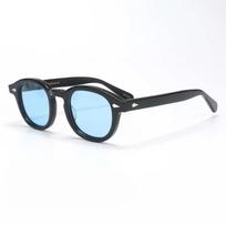 Johnny Depp poliarizuoti akiniai nuo saulės vyrams moterims prabangaus prekės ženklo vintažinis acetato rėmelis akiniai Large 49mm no box black