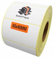 Terminės siuntų etiketės 60x40 mm, 1000 vnt., lipnios, baltos