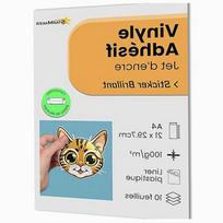 Blizgūs vandeniui atsparūs vinilo lipdukai spausdintuvui, A4, 10 lapų