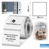 Lipnios etiketės Phomemo M110/M120/M200/M220/M221, 30x30 mm