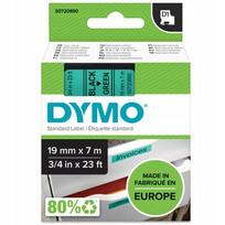 Lipni juostelė DYMO D1 45809, 19 mm, žalia su juodu tekstu, originali