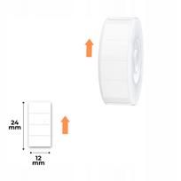 Lipdukų juostelės NIIMBOT, baltos, 12x6 mm, 4 eilutės, tinka D110/D110_M, D11/D11_H