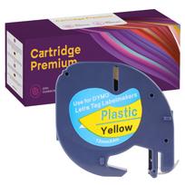 Plastikinė DYMO LetraTag juosta, 12 mm x 4 m, geltona, 59423