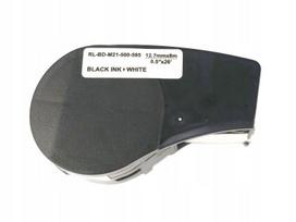 Lipni juosta BRADY M21-500-595-WT, 12,7 mm, balta, juodas spaudinys, suderinama