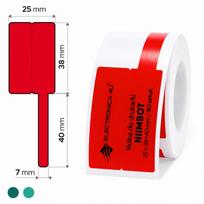 Lipnios termo pernešimo etiketės kabeliams Niimbot M2 M3, 25x38+40