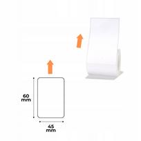 Lipdukai NIIMBOT, balti, 45x60 mm, 125 vnt., tinka B1, B21/B21 Pro, B3S