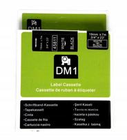 Lipni juostelė Dymo 45811 S0720910, 19 mm, juoda su baltu užrašu