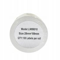 Etiketės DYMO LW 99010 S0722370, 28 x 89 mm, 130 vnt. rulone