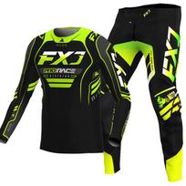 motokroso pavarų komplektas vaikams 4 5 6 7 8 9 10 11 12 13 metų Jaunimas vaikas Motociklas berniukas Mergaitė Jersey Pant Kits lenktyninis kostiumas Visureigis Enduro MX MTB XL-26 yellow