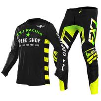 motokroso pavarų komplektas vaikams 4 5 6 7 8 9 10 11 12 13 metų Jaunimas vaikas Motociklas berniukas Mergaitė Jersey Pant Kits lenktyninis kostiumas Visureigis Enduro MX MTB L-24 black