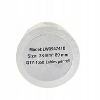 Lipdukai DYMO LW S0947410, 89 x 28 mm, 1050 vnt., lengvai nuimami
