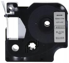 Lipni juostelė DYMO LabelWriter D1 45022, 12 mm, sidabrinė, 7 m