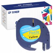 Etiketės juostelė DYMO LetraTag, plastikinė, geltona, 12 mm x 4 m, 59423