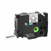 Juoda spauda ant baltos juostelės Brother TZ TZE 251, tinka P-Touch PT-P710, H500