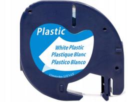 Plastikinė etiketės juostelė Dymo LetraTag 91201, 12 mm, balta, 4 m
